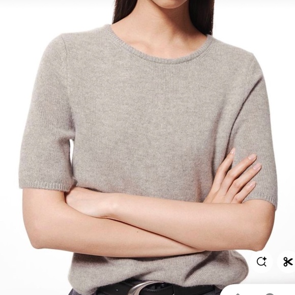 NWT Cashmere Short Sleeve Sweater by H&M Premium - Picture 1 of 5